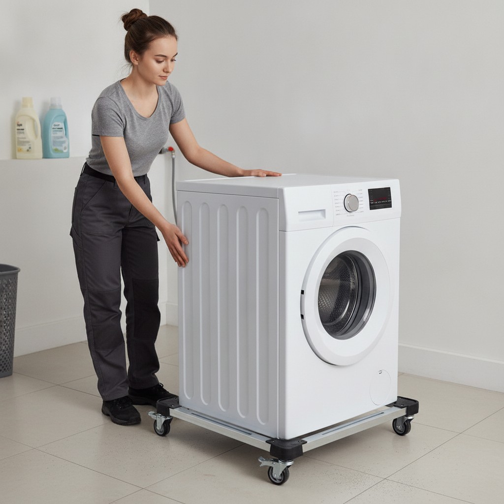 Support roulant extensible pour lave-linge et congélateur - Marjane Mall - Image 4