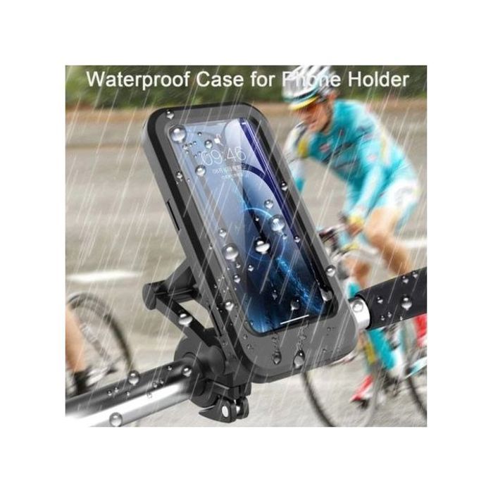 Support téléphone étanche avec rotation 360° pour vélo et moto