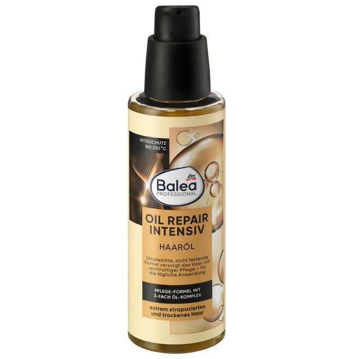 Huile capillaire - Balea - Oil Repair - 100 ml - Cheveux abîmés - Hydratant