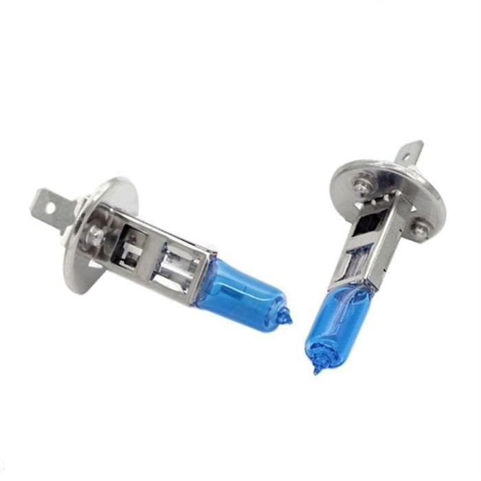 Ampoules de phares halogènes - Xenon 2pcs h1 12v 55w super white voiture