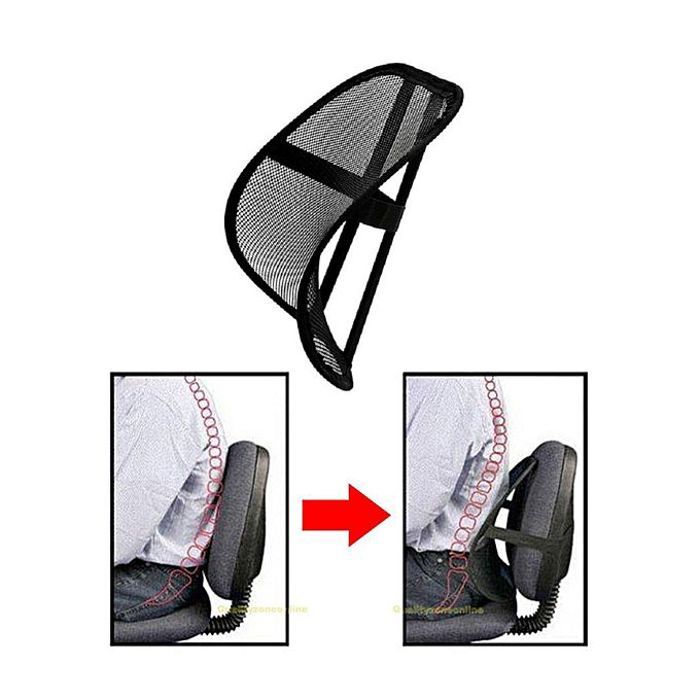 Coussin de voiture en maille confortable pour le soutien lombaire