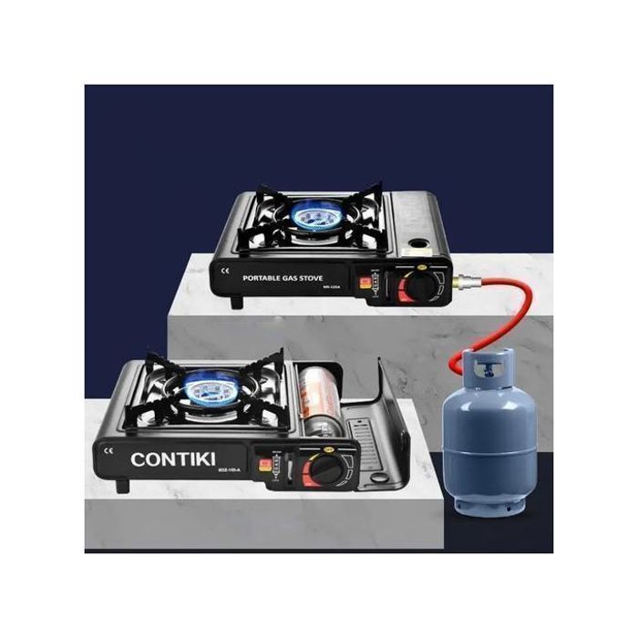 Cuisinière à gaz portable - Non spécifié - Modèle non spécifié - 2.9KW - 150g de gaz - Noir