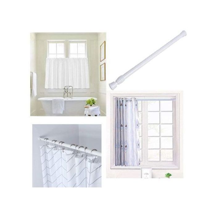 Rideau plastique à œillets pour cuisine, salle de bain, café, 60x110 cm