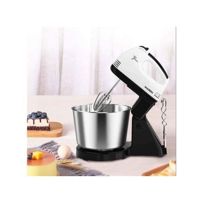 Offfre batteur électrique avec bol acier inoxydable 2l 7 vitesses 260 w
