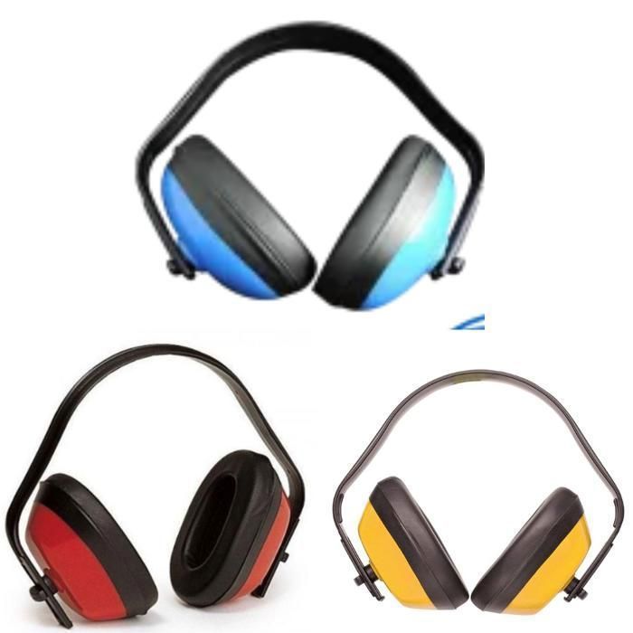 Casque antibruit snr : protecteur auditif réglable avec une réduction de 27,6 db (Couleur aléatoire)