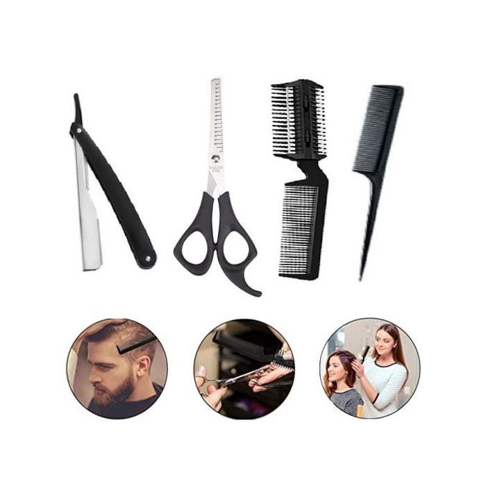 Ensemble complet pour coiffure et soin de la barbe 4 pièces