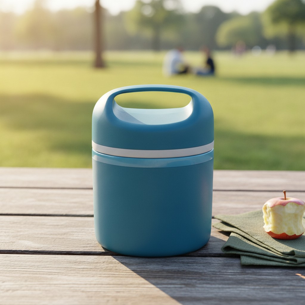 Lunch box isotherme portable en acier inoxydable, récipient alimentaire isolant (Couleur aléatoire) - Marjane Mall - Image 3