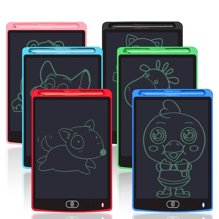 Ardoise numérique à écran lcd 8,5 pouces pour écriture et dessin(Couleur aléatoire)