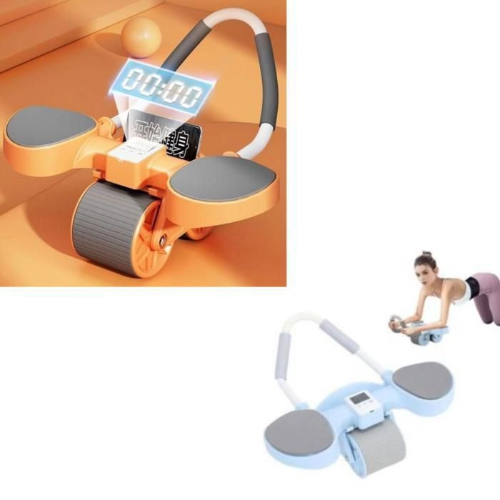 Roue abdominale 2 en 1 avec soutien (Couleur aléatoire)