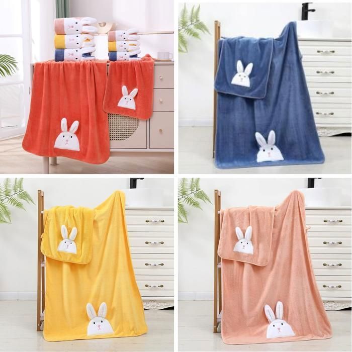 Serviette de bain nouveau-né innovante et couette enfant de qualité (Couleur aléatoire)