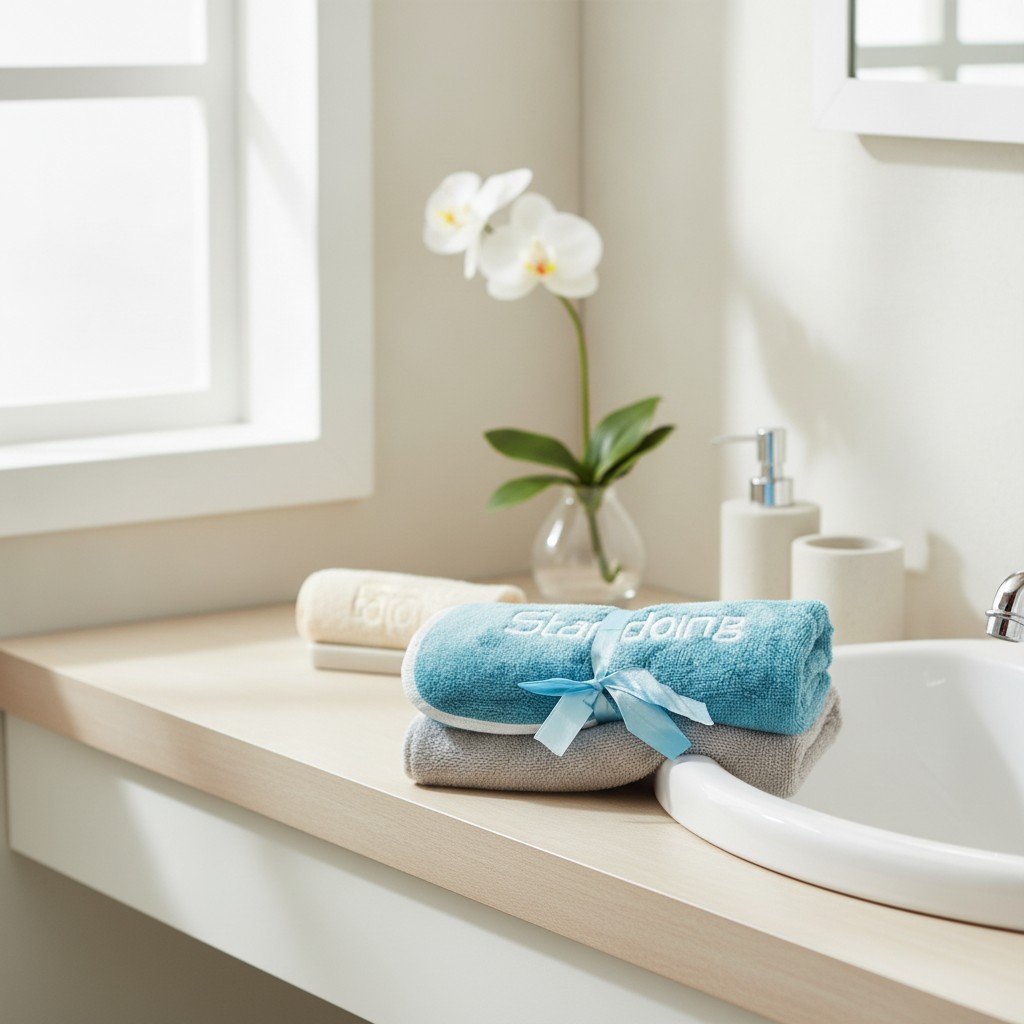 Serviette de bain pour le visage, propres pour le visage, 36 x 75 cm (couleur aléatoire) - Marjane Mall - Image 3