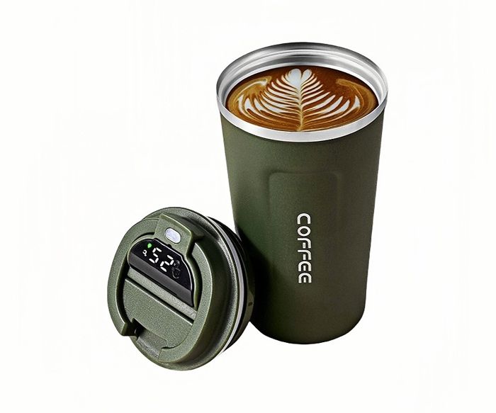 Tasse à café de voiture thermos anti-fuite en acier inoxydable