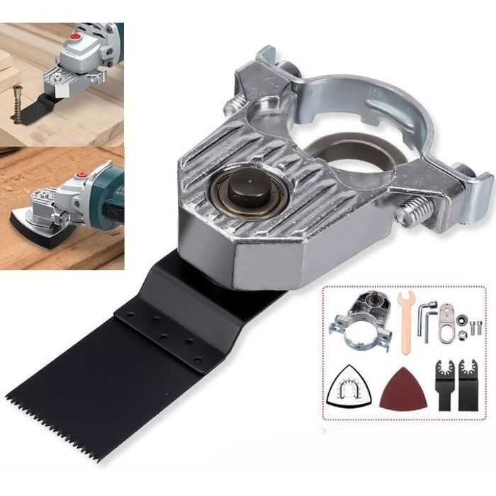 Adaptateur de meuleuse d'angle avec accessoires