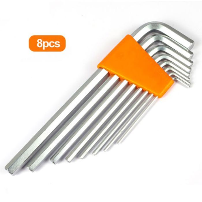 Set de 8 clés angulaires hexagonales multifonctionnel,(2-2,5-3-4-5-6-8-10mm)