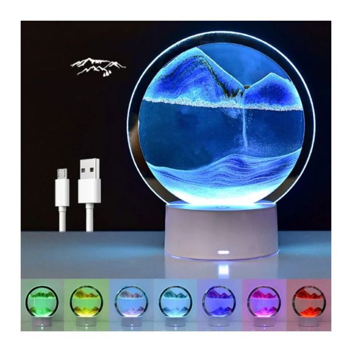Lampe sablier 3d led