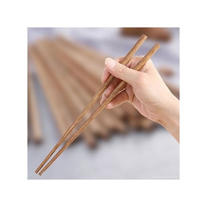 2pcs baguettes japonaises naturelles pointues baguettes à sushi en bois