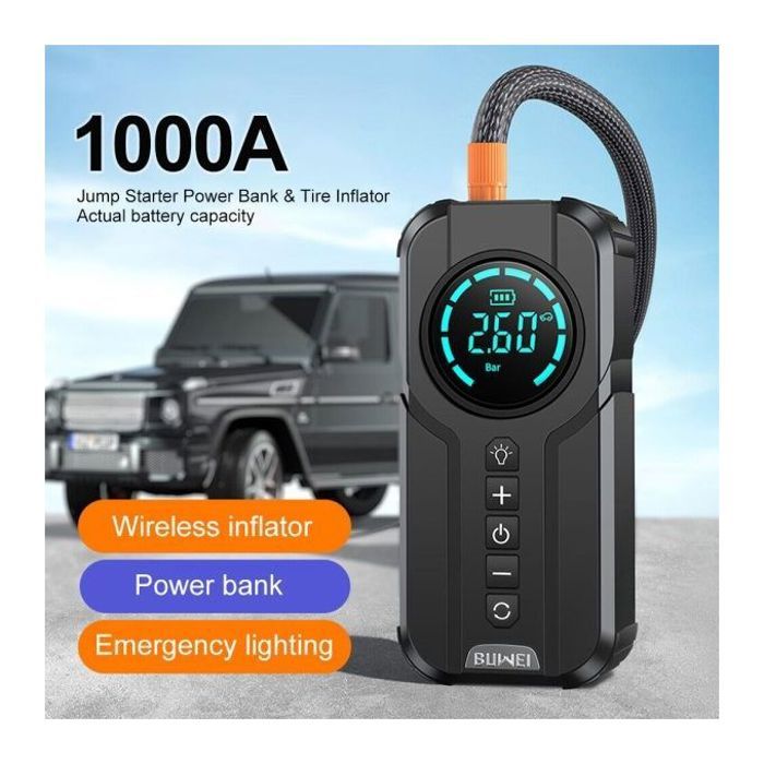 Démarreur de batterie de voiture diabétique portable,banque d'alimentation