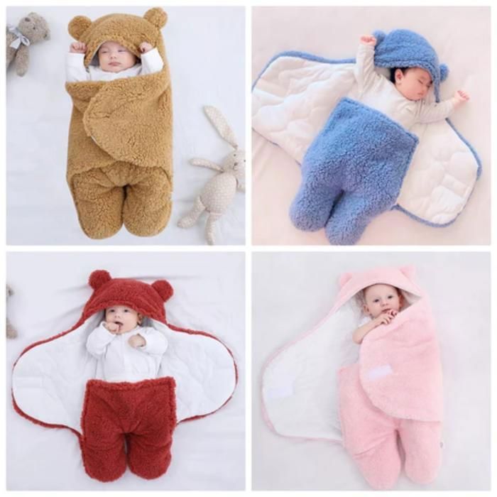 Sac de couchage polaire bébé hiver (Couleur aléatoire)