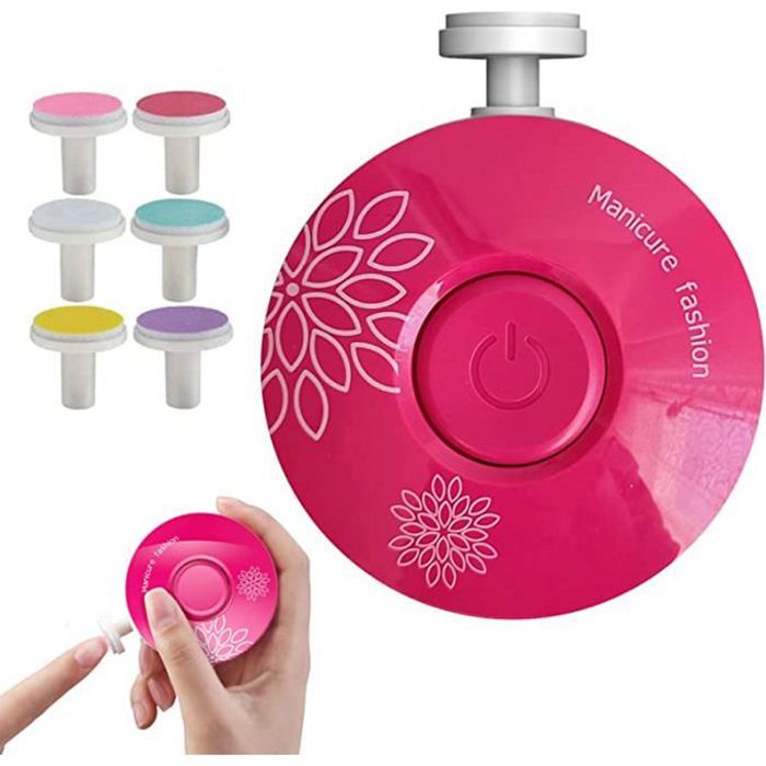 Lime à ongles électrique pour bébé, têtes de ponçage remplaçables
