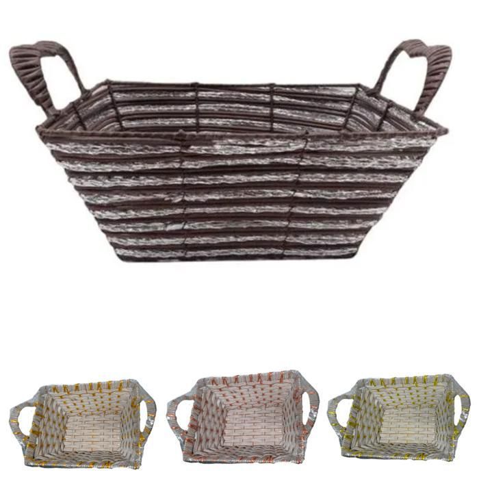 Panier à pain rectangulaire élégant fait main