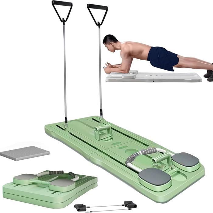 Planche de fitness multifonctionnelle pour abdominaux et pompes, idéale à domicile