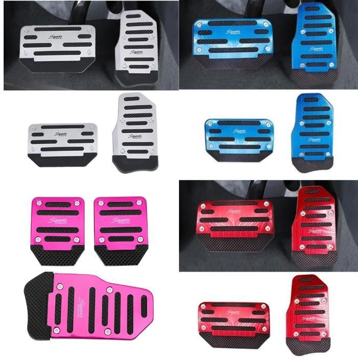 Pédales antidérapantes en aluminium pour voiture (Couleur aléatoire)