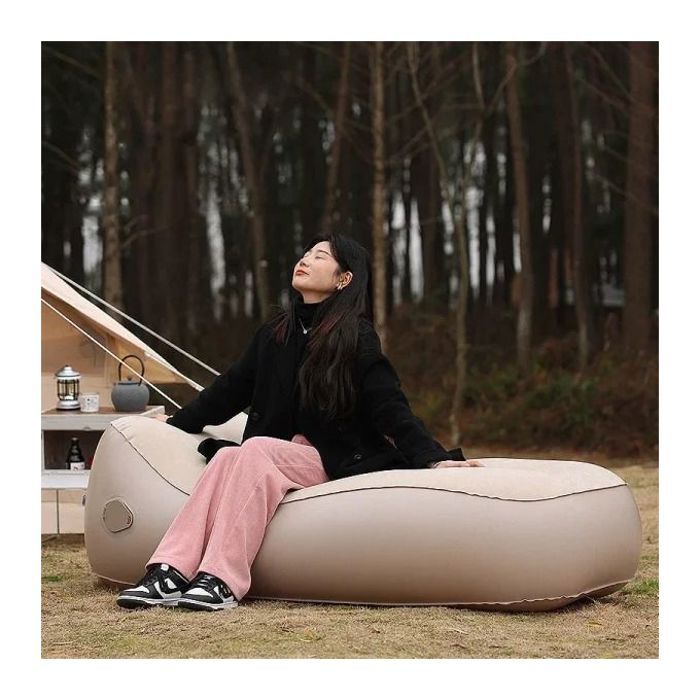 Canapé gonflable portable avec pompe,matelas à air de camping de loisirs