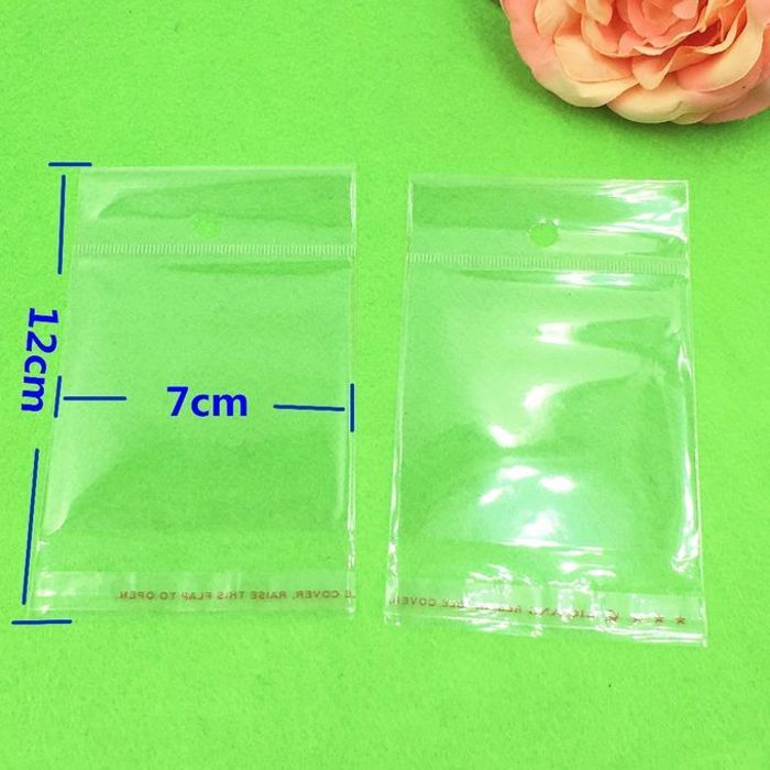 100 pcs sachets des bijoux 7 cm 12 cm