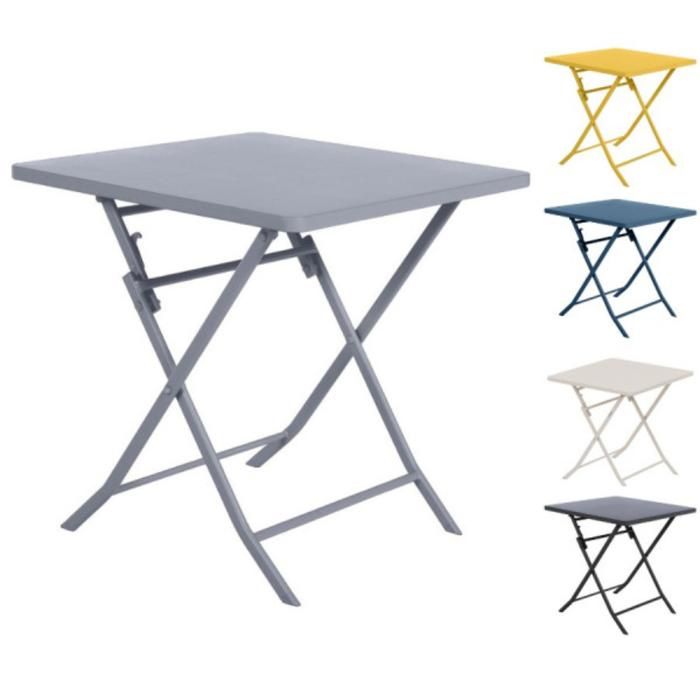 Table de camping pliante portable réglable multifonction 85x55x70cm