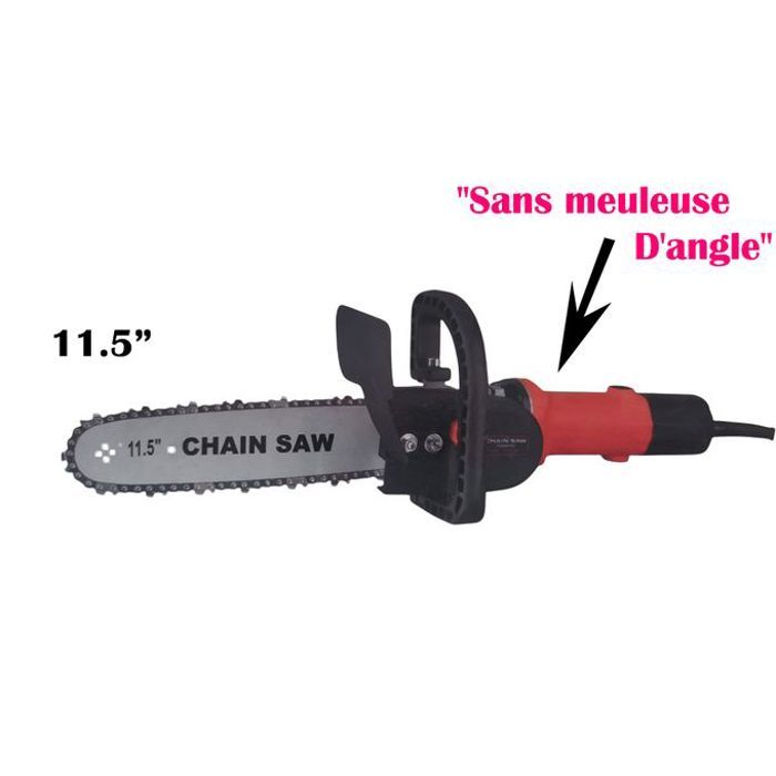 Scie de bois, tronçonneuse à chaîne 11.5" ( sans meuleuse d'angle )