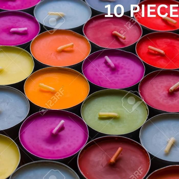10 bougies parfumées jasmin, ensemble des bougie cadeaux décoration,