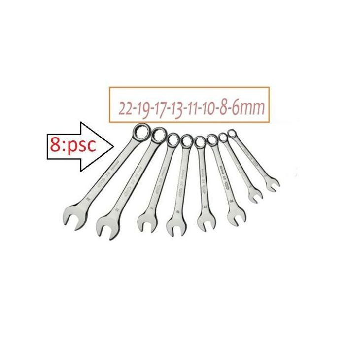 Toop ensemble de clés 6 22 mm 8 pièces
