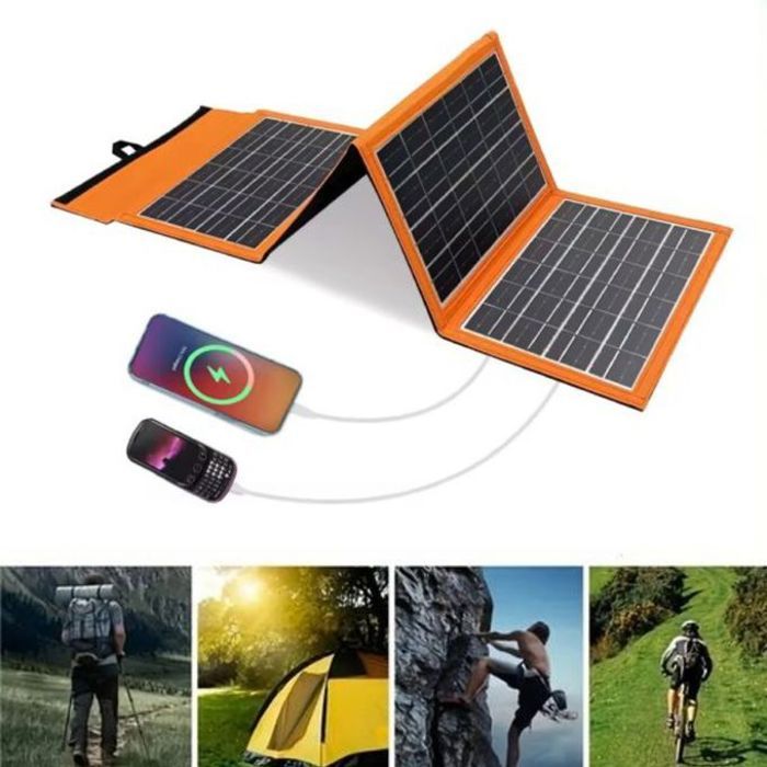Chargeur solaire de voyage pliable 15w, 6v pour camping et activités extérieures