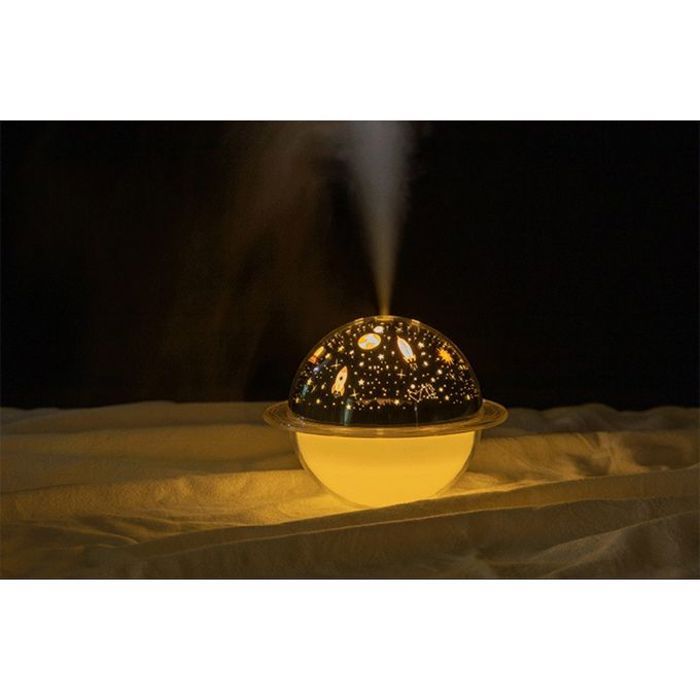 Led humidifier usb night lamp humidifier planet shaped 2-in-1