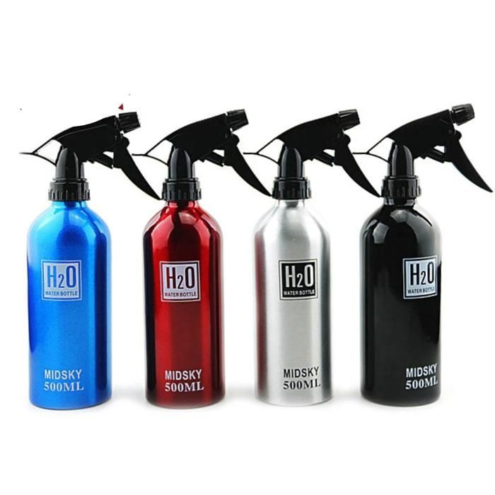 Bouteille en aluminium pour brumisation en salon