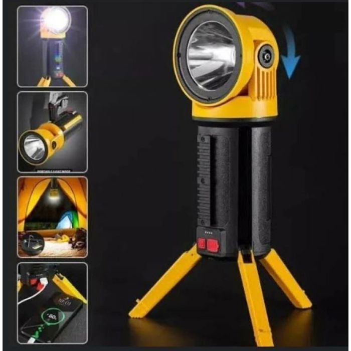 Lampe de poche rotative 180 degrés camping