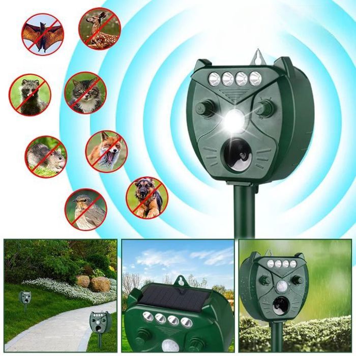 Répulsif solaire pir anti-animaux