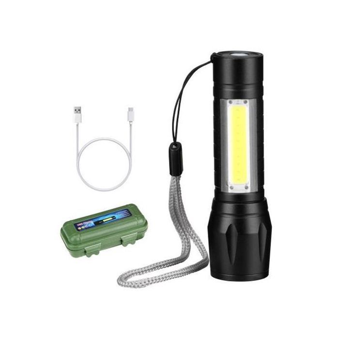 Mini torche de camping rechargeable imperméable lampe de poche