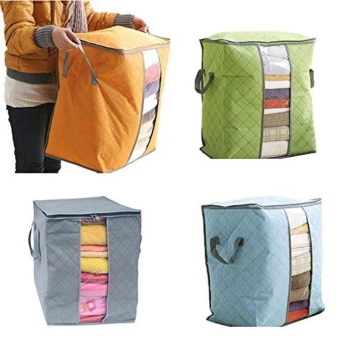 Sac de rangement pliable transparent pour vêtements