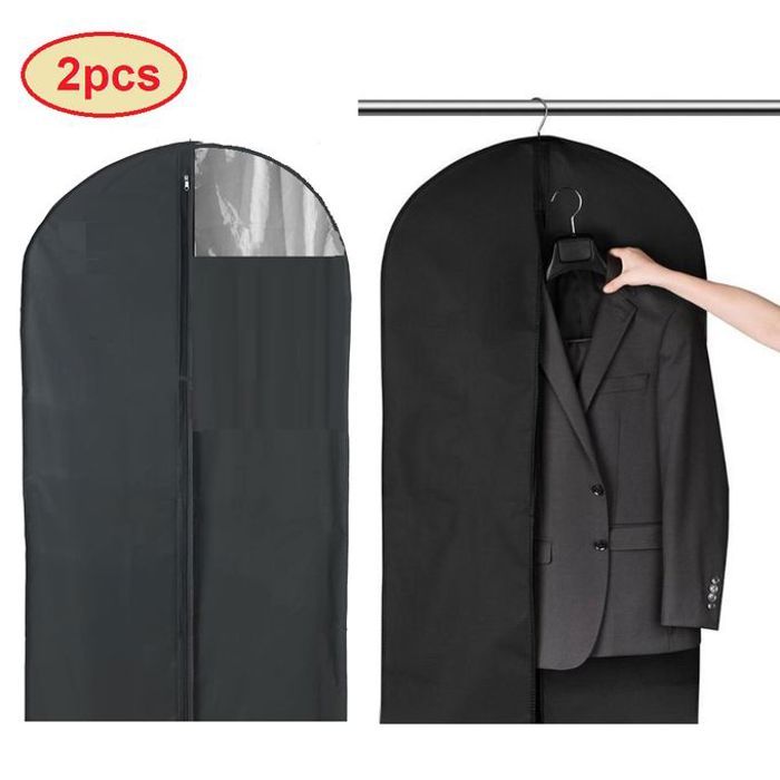 2 sacs à vêtements pour costumes housse de costume, housses pour vêtements