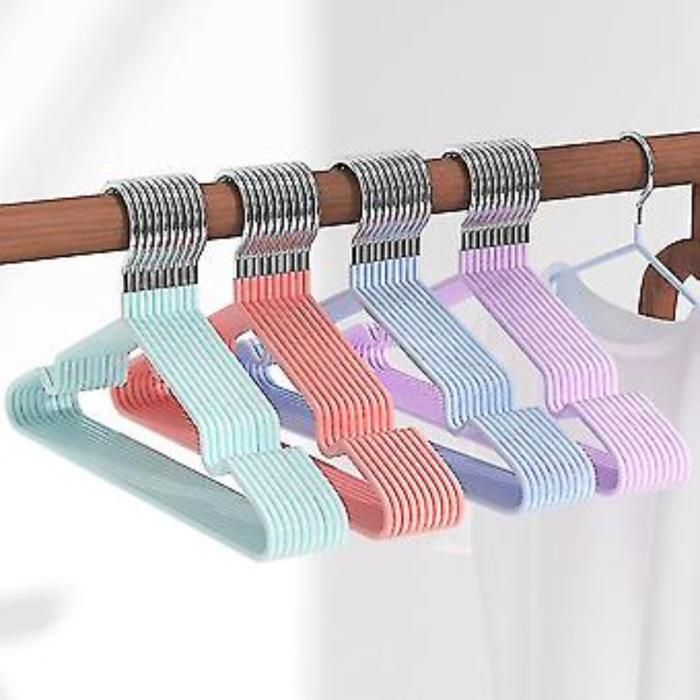 Kit de 8 cintres à vêtements antidérapant pour chambre et salle de bain
