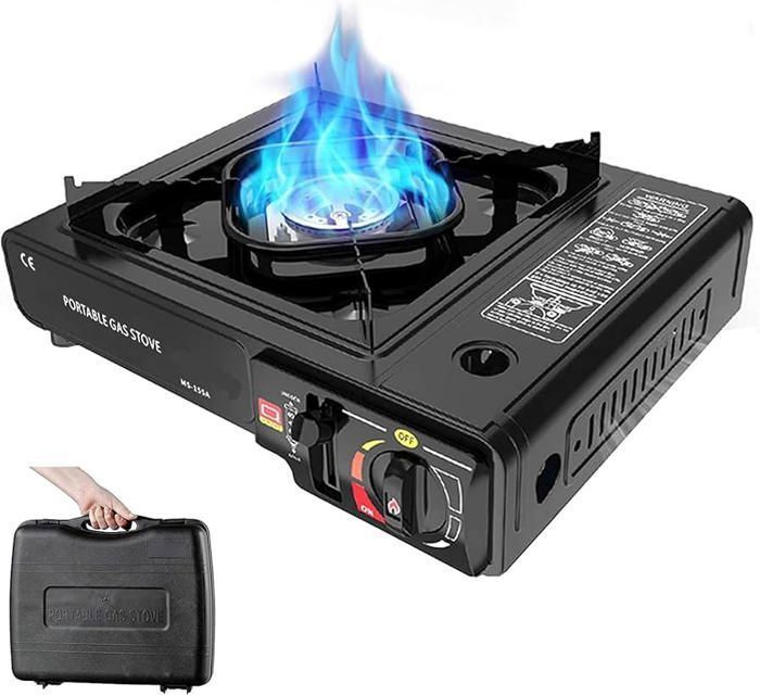 Réchaud à gaz portable, avec allumage automatique, avec valise