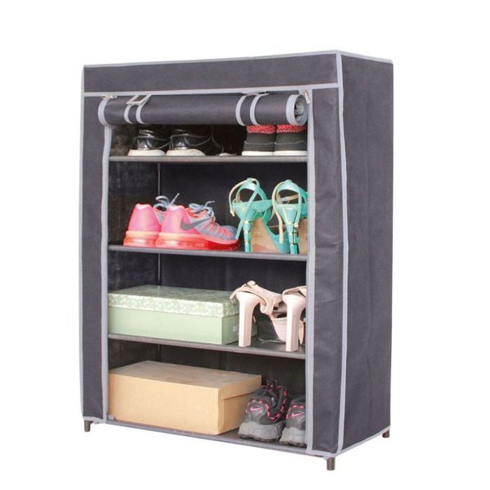 Meuble à chaussures 4 étages 60x30x90 cm