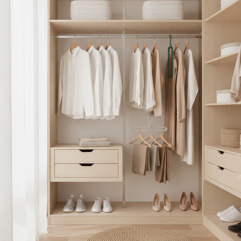 Cintre - GENERIC - Plastique durable - Gain de place - Multi-usage-(coleur aleatoire) - Marjane Mall - Image 3