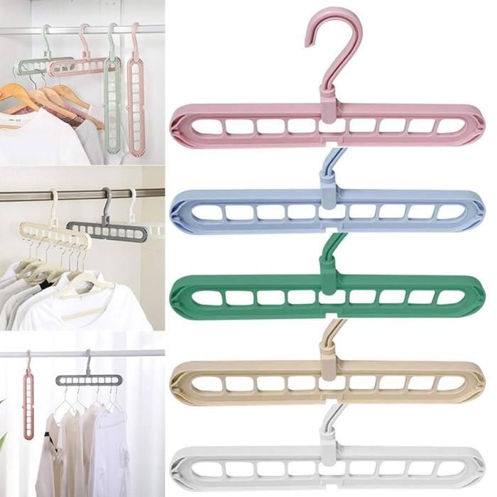 Cintre blanc organisation pour vêtements gain de place dans les placards