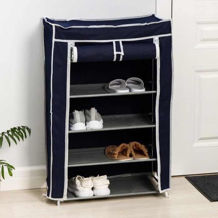 Armoire à chaussures modulable à 4 étages 60x30x72cm