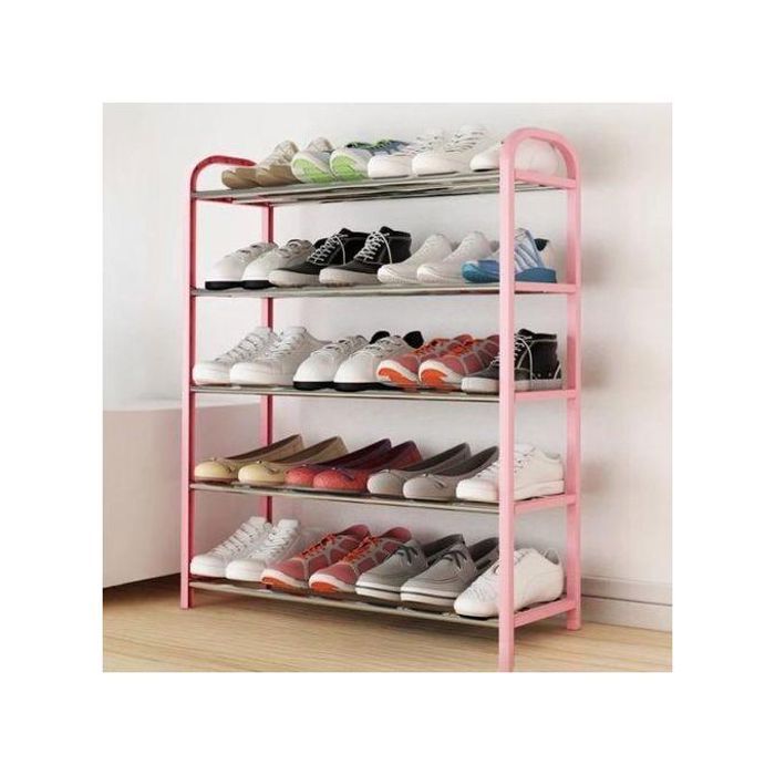 Étagère à chaussures multifonctionnelle 5 niveaux