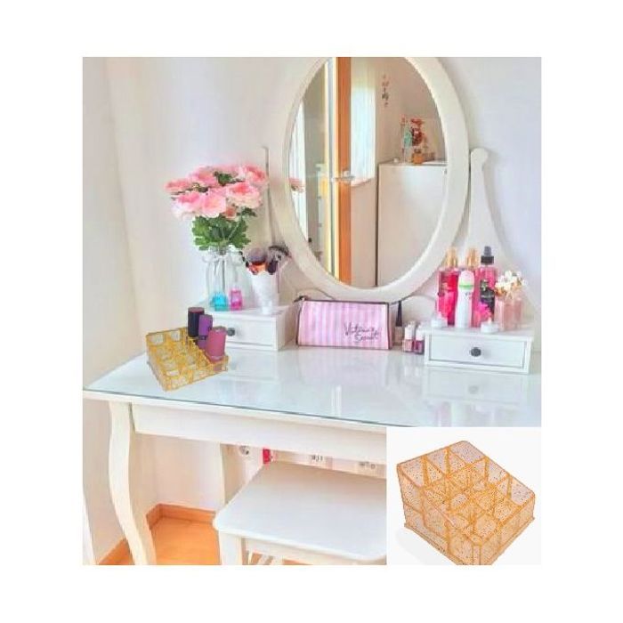 Boite rangement maquillage pour rouge a lèvres 9 compartiments transparent