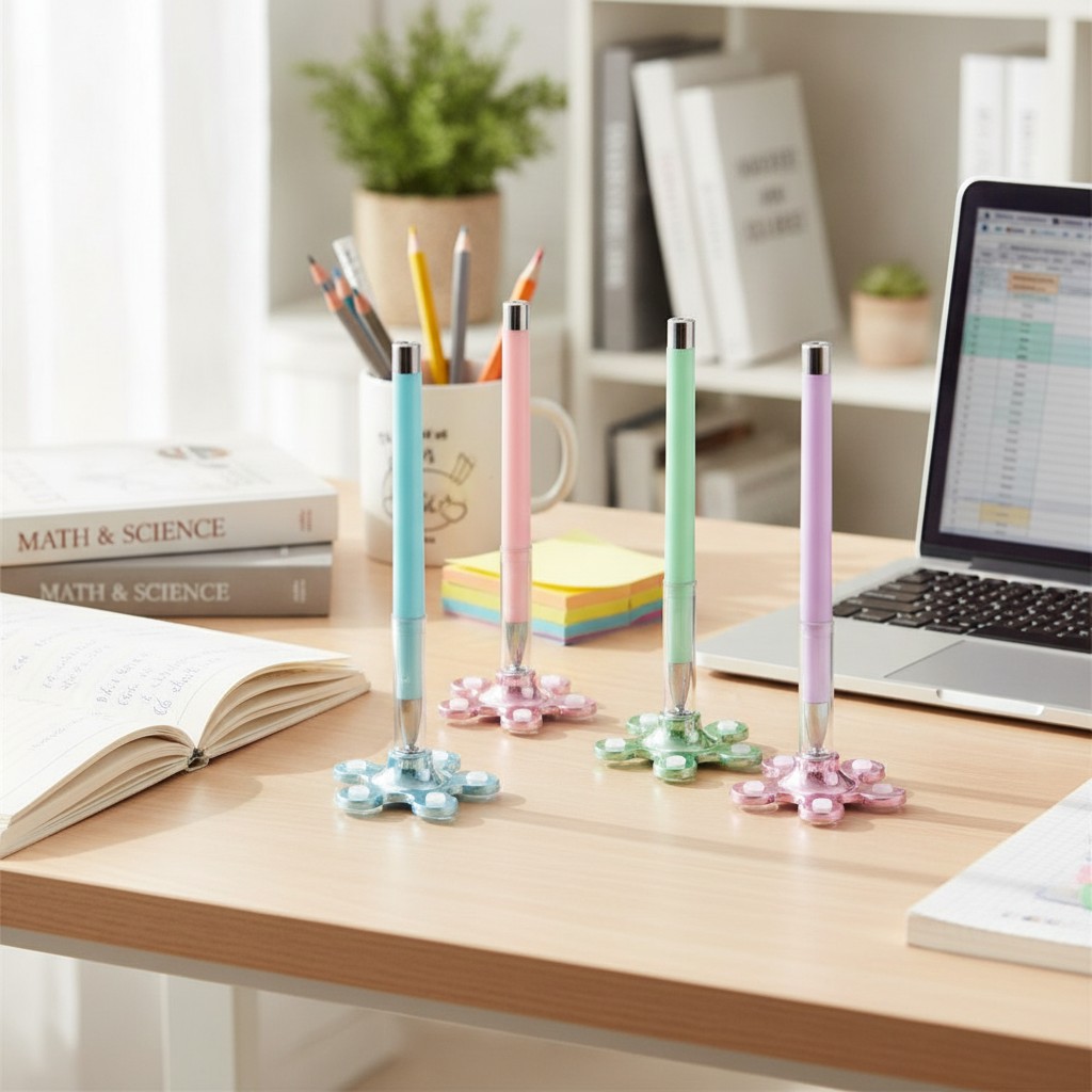 Stylo à bille plastique école & bureau (Couleur aléatoire) - Marjane Mall - Image 3
