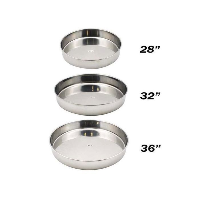 Moules à gâteau ronds en acier inoxydable (lot de 3)